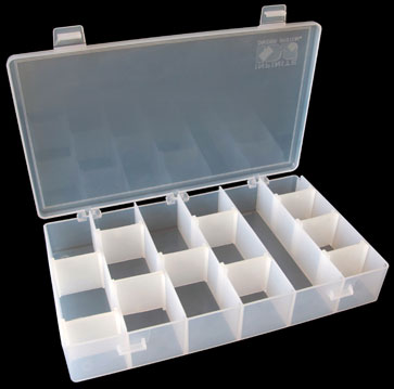 six compartments polypropylene box