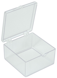 Square Plastic Boxes, styrene