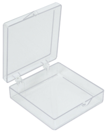 Square Plastic Boxes, styrene