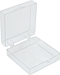 Square Plastic Boxes, styrene