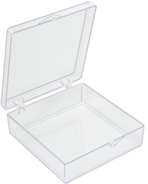 Square Plastic Boxes, styrene