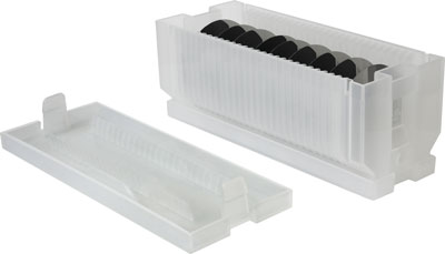 wafer carriers for upright storage