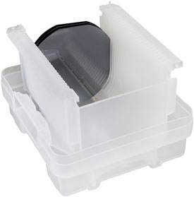 wafer carriers for upright storage