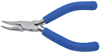 Bent Chain Nose Precision Pliers