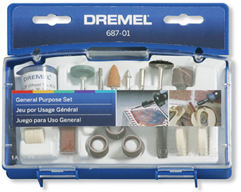 Dremel 684 Polishing Kit - Box with 20 Cleaning and Polishing Accessories  and Polishing Paste for Multifunctional Rotary Tools
