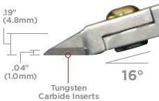 Tronex&reg; oval head cutter