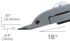 Tronex&reg; oval head cutter