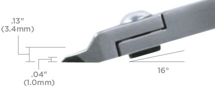 Tronex&reg; oval head cutter