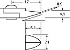 Tronex® miniature wire cutter dimensions