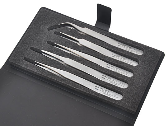 PELCO Pro Superalloy Tweezer Set