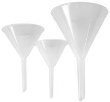 Polypropylene Funnels, set of three