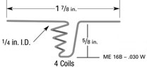 Single strand tungsten wire basket