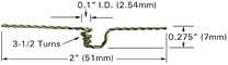 3 strand tungsten wire basket