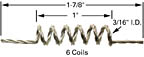 3 wire Tungsten Filament, 6 Coils