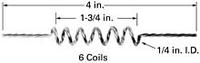 3-wire coiled tungsten filament