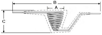 alumina or ceramic coated tungsten wire baskets