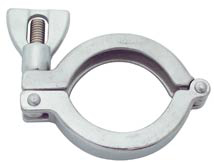 forged 304 stainless steel NW/KF wing nut clamps