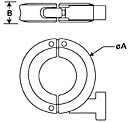 forged 304 stainless steel NW/KF wing nut clamps