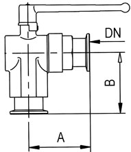 Right Angle Ball Valve Drawing