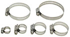 hose clamps for vacuum hose, stainless steel