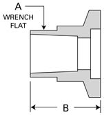 NW/KF 45° elbows, 304 stainless steel vacuum connection